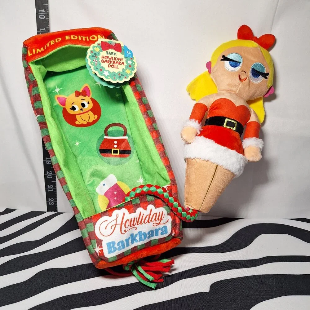 NWT Bark Howliday Barkbara Doll Dog Toy XL